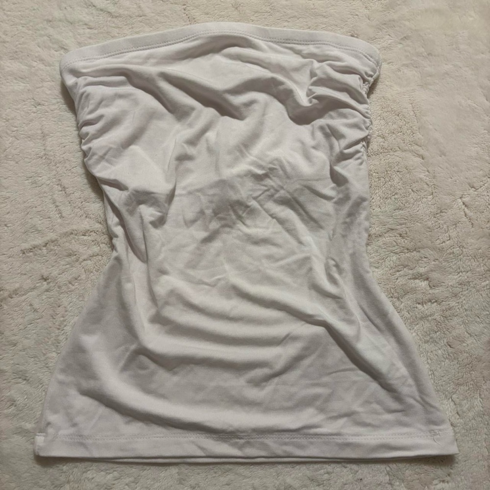 Antistar White Strapless Top